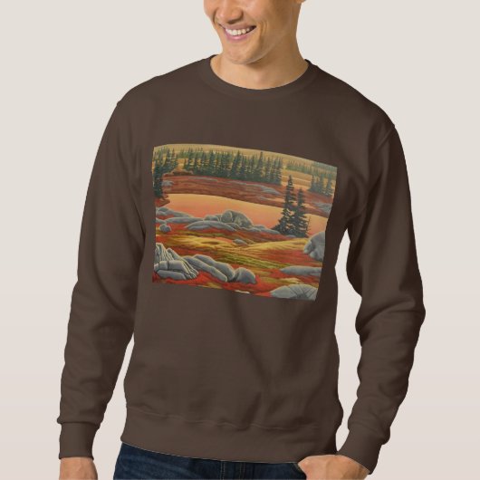 Polar Bear Art Shirts Tundra Polar Bear Sweatshirt (Vorderseite)
