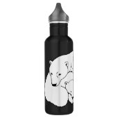 Polar Bear Art Sport Flasche Edelstahlflasche (Links)