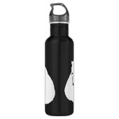 Polar Bear Art Sport Flasche Edelstahlflasche (Rückseite)