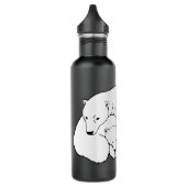 Polar Bear Art Sport Flasche Trinkflasche (Links)