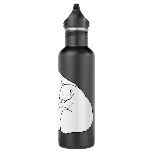 Polar Bear Art Sport Flasche Trinkflasche (Rechts)