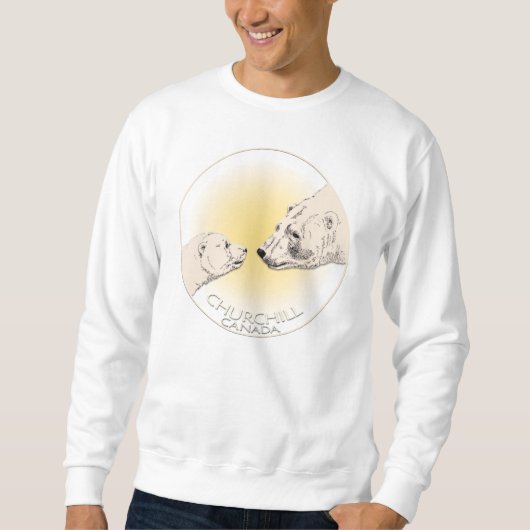 Polar Bear Art Sweatshirt Churchill Bear Shirts (Vorderseite)