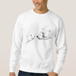 Polar Bear Art Sweatshirt Niedlich Baby Bear Shirt