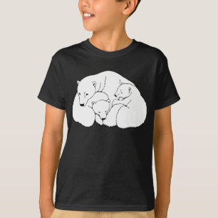Polar Bear Art T - Shirt Kid's Bio Bären Shirt