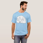 Polar Bear Art T - Shirt Männer's Bio Bear Shirt (Vorne ganz)
