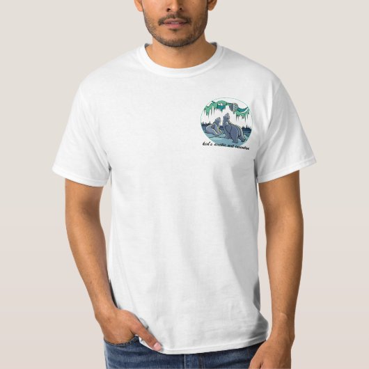 Polar Bear Art T - Shirt Men's Polar Bear Shirt (Vorderseite)