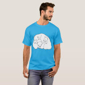 Polar Bear Art T - Shirt Plus Size Baby Bear Shirt (Vorne ganz)