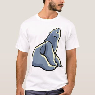 Polar Bear Art T - Shirt Unisex Polar Bear Shirt