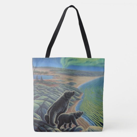 Polar Bear Art Tote Bag Beluga Whale Art Bag Tasche (Vorderseite)