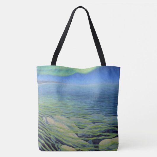 Polar Bear Art Tote Bag Beluga Whale Art Bag Tasche (Rückseite)