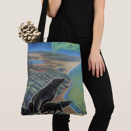 Polar Bear Art Tote Bag Beluga Whale Art Bag Tasche (Von Nahem)