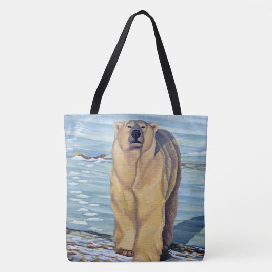 Polar Bear Art Tote Bag Wilhelm Tell Tasche (Vorderseite)