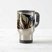 Polar Bear Art Travel Mug Native Art Bear Cup Reisebecher (VorderseiteRechts)