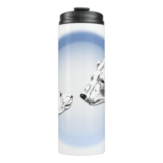 Polar Bear Art Tumbler Tasse Bären Trinkbehälter & (Vorderseite)