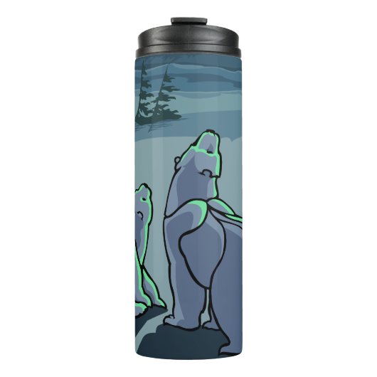 Polar Bear Art Tumbler Tasse Bären Trinkbehälter & (Vorderseite)