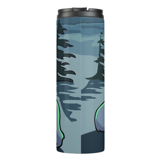 Polar Bear Art Tumbler Tasse Bären Trinkbehälter & (Rückseite)