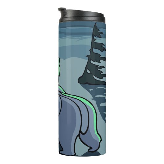 Polar Bear Art Tumbler Tasse Bären Trinkbehälter & (Nach rechts gedreht)