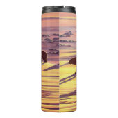 Polar Bear Art Tumbler Tasse Sonnenaufgang Bären T (Rückseite)