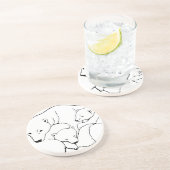Polar Bear Art Untersetzer Bear & Cub Untersetzer (Seite)