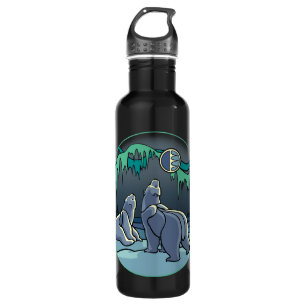 Polar Bear Art Water Native Bären Art Sport Flasch Edelstahlflasche