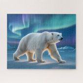Polar Bear Aurora Puzzle (Horizontal)