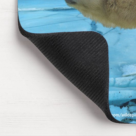 Polar Bear & Aurora Wildlife Supporter Geschenk Mousepad (Ecke)