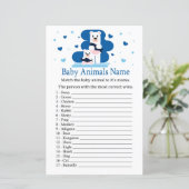 Polar bear Baby Animals Name Game (Stehend Vorderseite)
