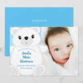 Polar Bear Baby Dusche Einladung (Vorne/Hinten)