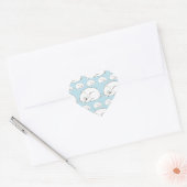 Polar Bear Baby Dusche Herz-Aufkleber (Umschlag)