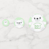 Polar Bear Baby Dusche Konfetti (Rückseiten)