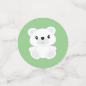 Polar Bear Baby Dusche Konfetti (Klein Vorderseite)
