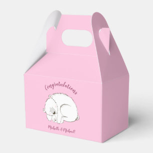 Polar Bear Baby Dusche Pink Girl Geschenkschachtel