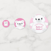 Polar Bear Baby Dusche Pink Konfetti (Vorderseiten)
