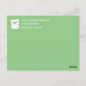 Polar Bear Baby Dusche Postkarte (Rückseite)