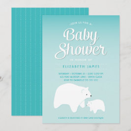 Polar Bear Baby Einladung