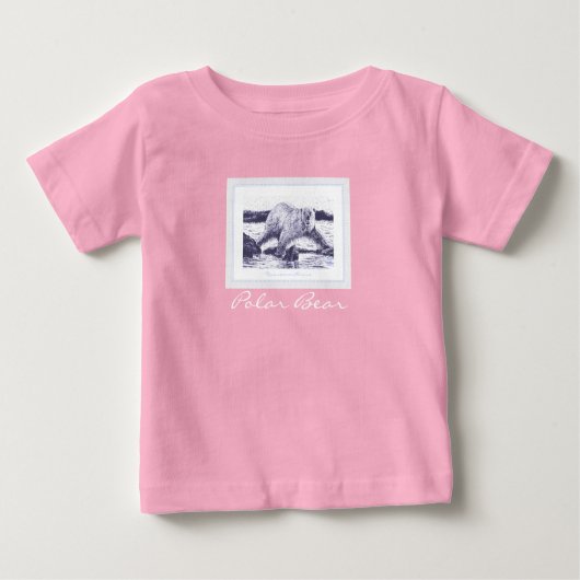 Polar Bear Baby Fine Jersey T - Shirt (Vorderseite)