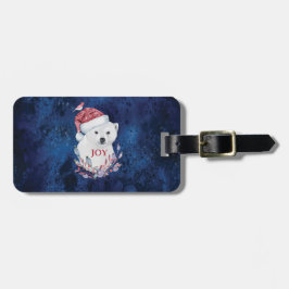 Polar Bear Baby Hat Bird Christmas Joy Gepäckanhänger