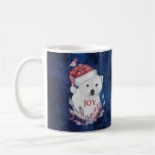 Polar Bear Baby Hat Bird Christmas Joy Kaffeetasse (Links)