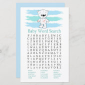 Polar bear Baby Shooter Word Search Game (Vorne/Hinten)