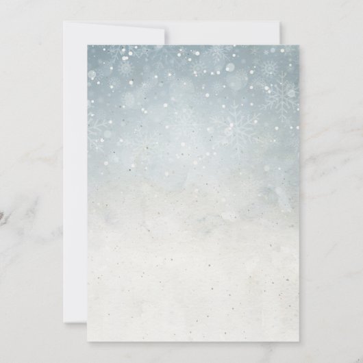 Polar Bear Baby Shower Einladung (Rückseite)