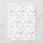 Polar Bear Baby Shower Winter Gender Neutral Gray Einladung (Rückseite)