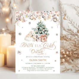 Polar Bear Baby's Cold Outside Baby Shower Einladung