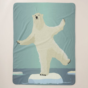 Polar Bear Balancing on Iceberg Artwork Sherpadecke