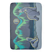 Polar Bear Bathmat Native Art Bath Dekoration indi Badematte (Vorderseite Vertikal)