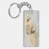 Polar Bear bei Hudson Bay Schlüsselanhänger (Vorderseite links)