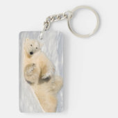 Polar Bear bei Hudson Bay Schlüsselanhänger (Rückseite)