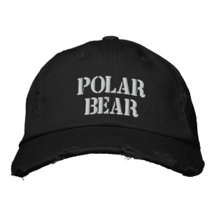POLAR BEAR BESTICKTE KAPPE