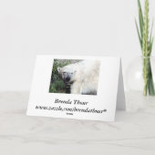 Polar Bear Birthday Card Karte (Rückseite)