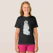 Polar bear Birthday Trumpet T-Shirt (Vorne ganz)