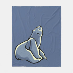 Polar Bear Blanket Blanket Fleecedecke